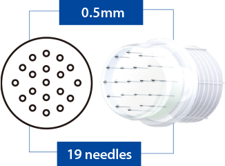 Turtlepin 19 pin 0.5 mm Hypodermic needle cartridges (5/pck) thumbnail 3